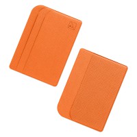 Футляр на три пластиковые карты цвет оранжевый