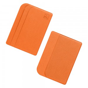 Футляр на три пластиковые карты цвет оранжевый